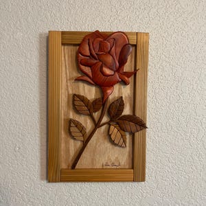 Intarsia Rose