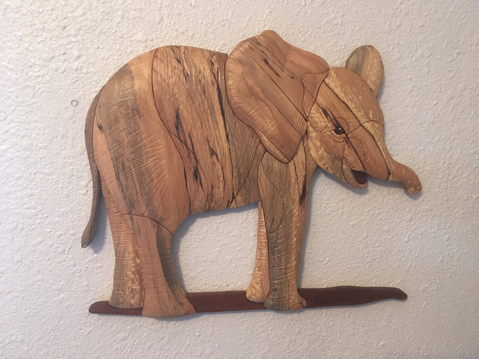 Baby Elephant Intarsia Etsy