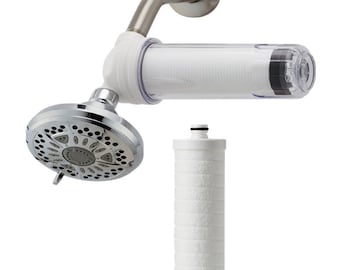 Universal Inline Shower Filter VitaPure SUF-350S, Removing Rust & Impurities (5-10 Micro Meter Filtering) from Tap-Water