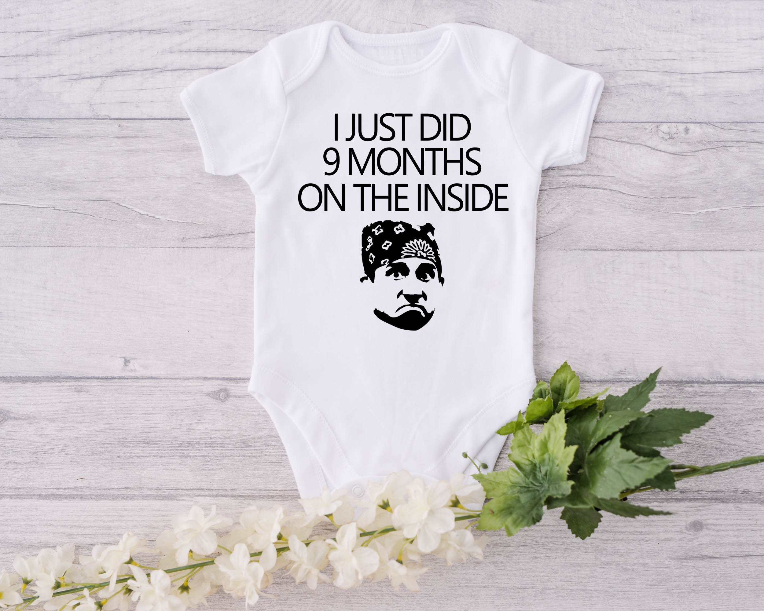 I Just Did 9 Months On The Inside Onesie, Michael Scott, Prison Mike,…