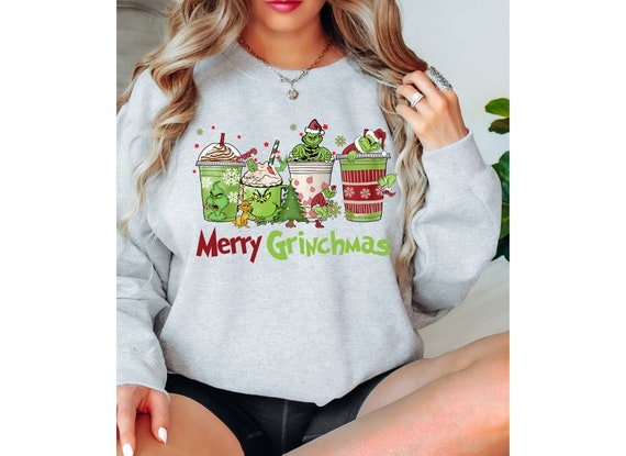 Merry Grinchmas Comfort Colors Sweatshirt Christmas Sweatshirt