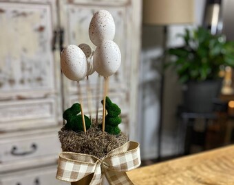 Easter Centerpiece, Spring Decor, Bunny Decor, Table Decor, Farmhouse Decor, Easter Egg, Home Decor, Home and Living, Kitchen and Dining