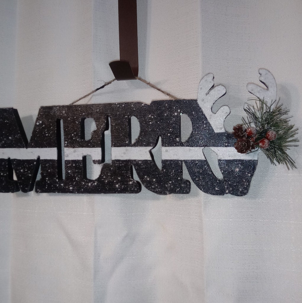 Letrero alegre de madera / Señales de vacaciones / Señales de | Etsy