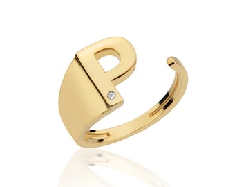 P Letter Ring