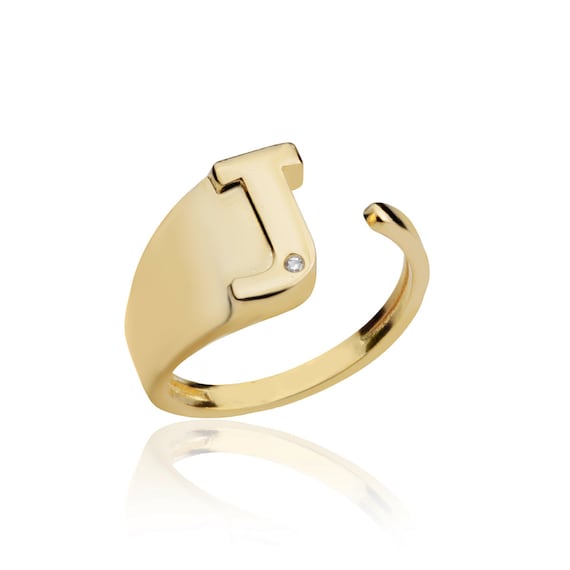 Anillo con la letra J