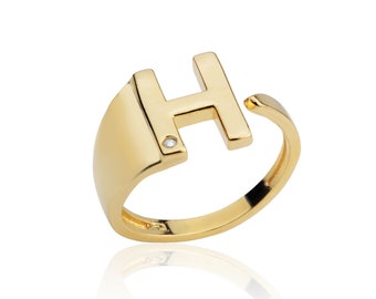 H Letter Ring