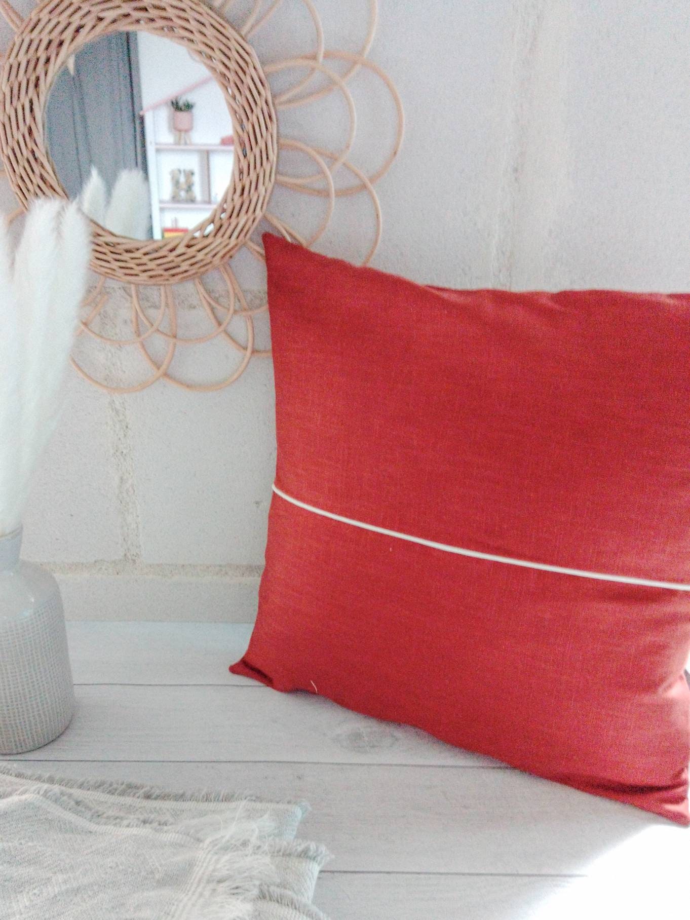 Housse Pour Coussin Rouille