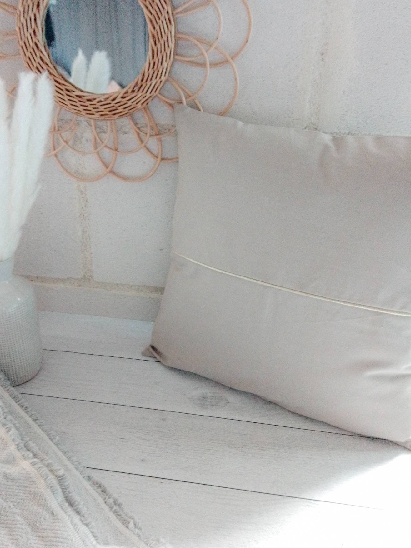 Housse Pour Coussin Beige