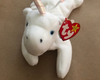 Mystic the unicorn beanie baby 1994 beanie babies series