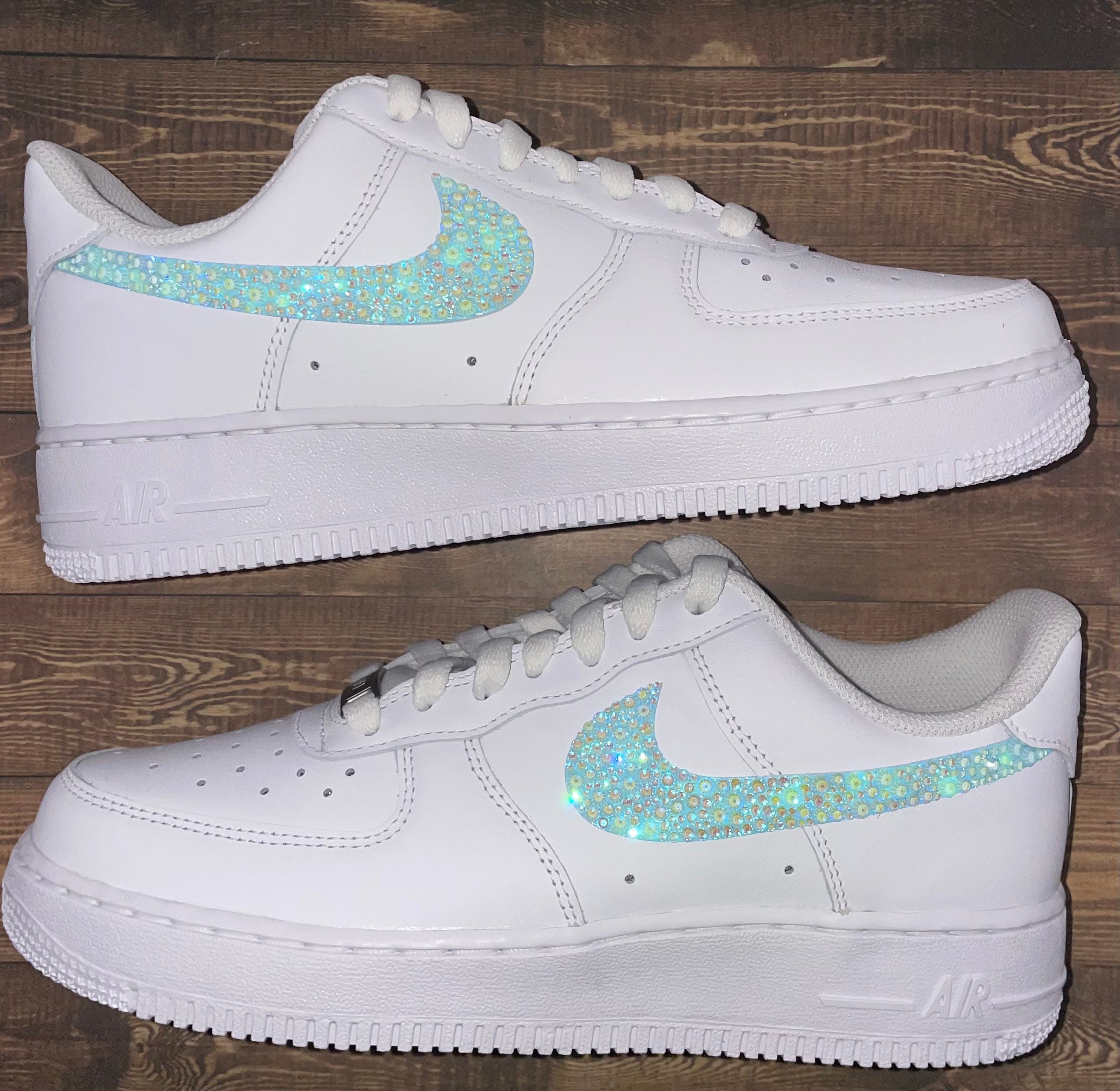 the Dark Nike Air Force 1s Athletic Bling - Etsy