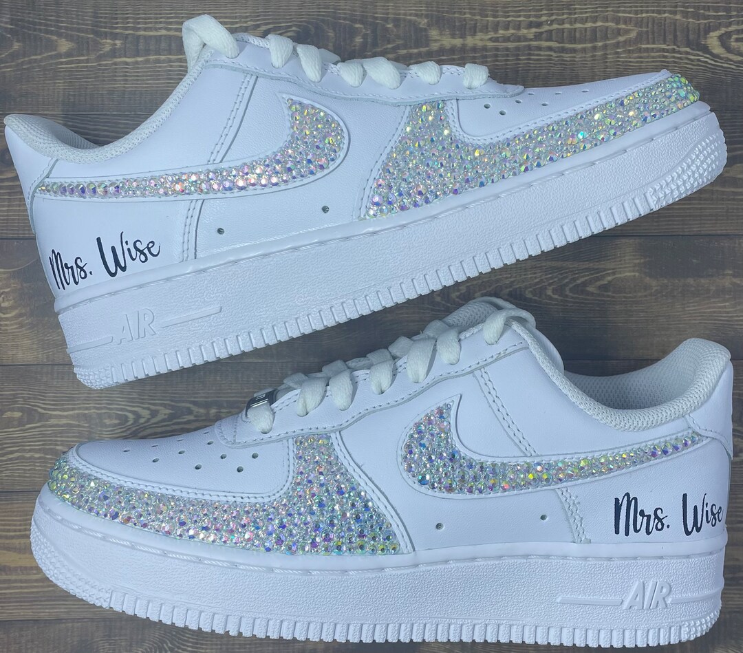 rhinestone air force 1s