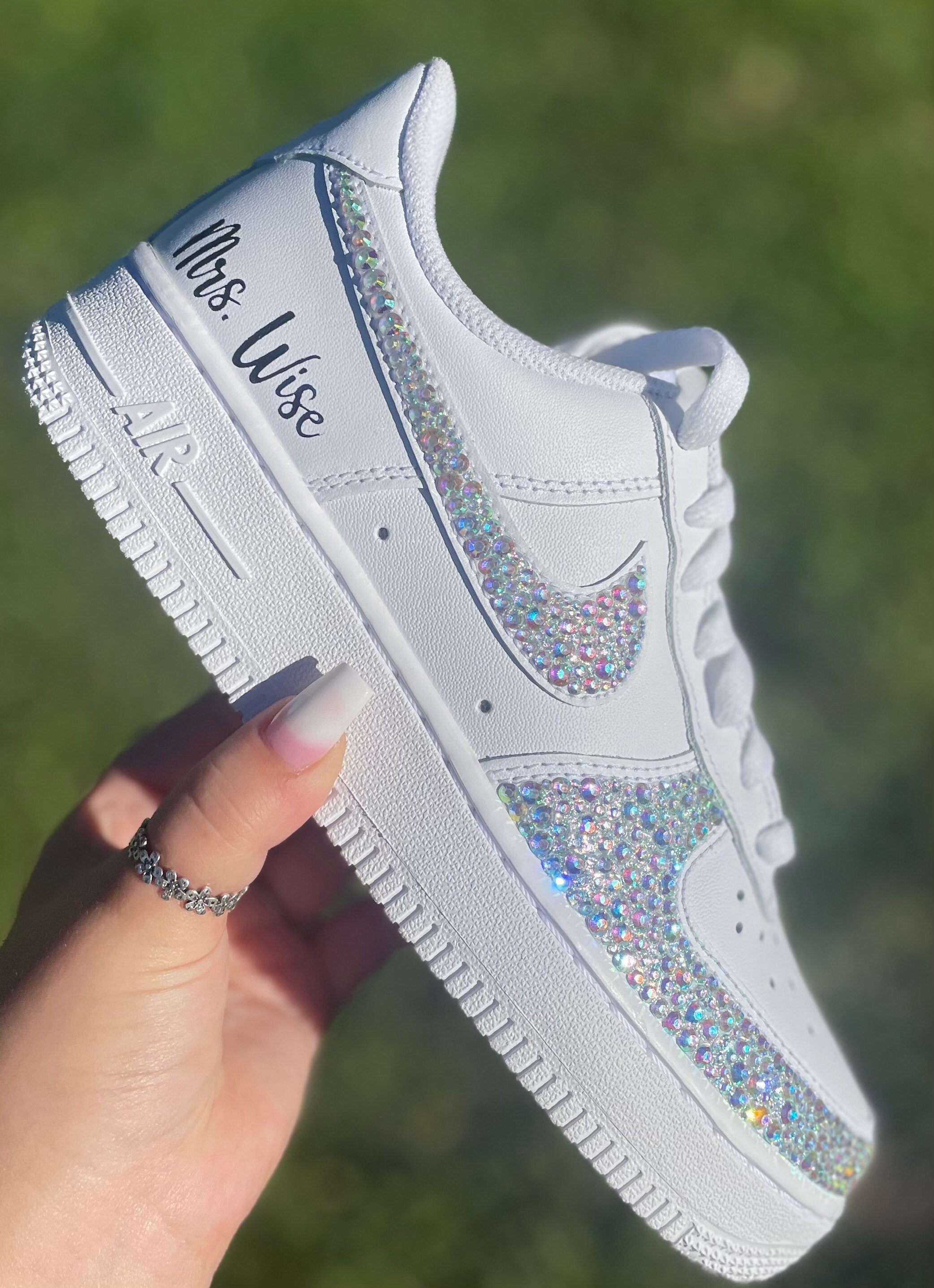 custom rhinestone air force 1