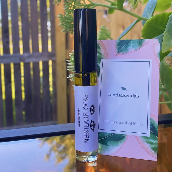 EYELASH GROWTH SERUM | all natural | 10 ml | lengthen eyelashes | strengthen eyelashes & eyebrows | naturally grow lashes and brows