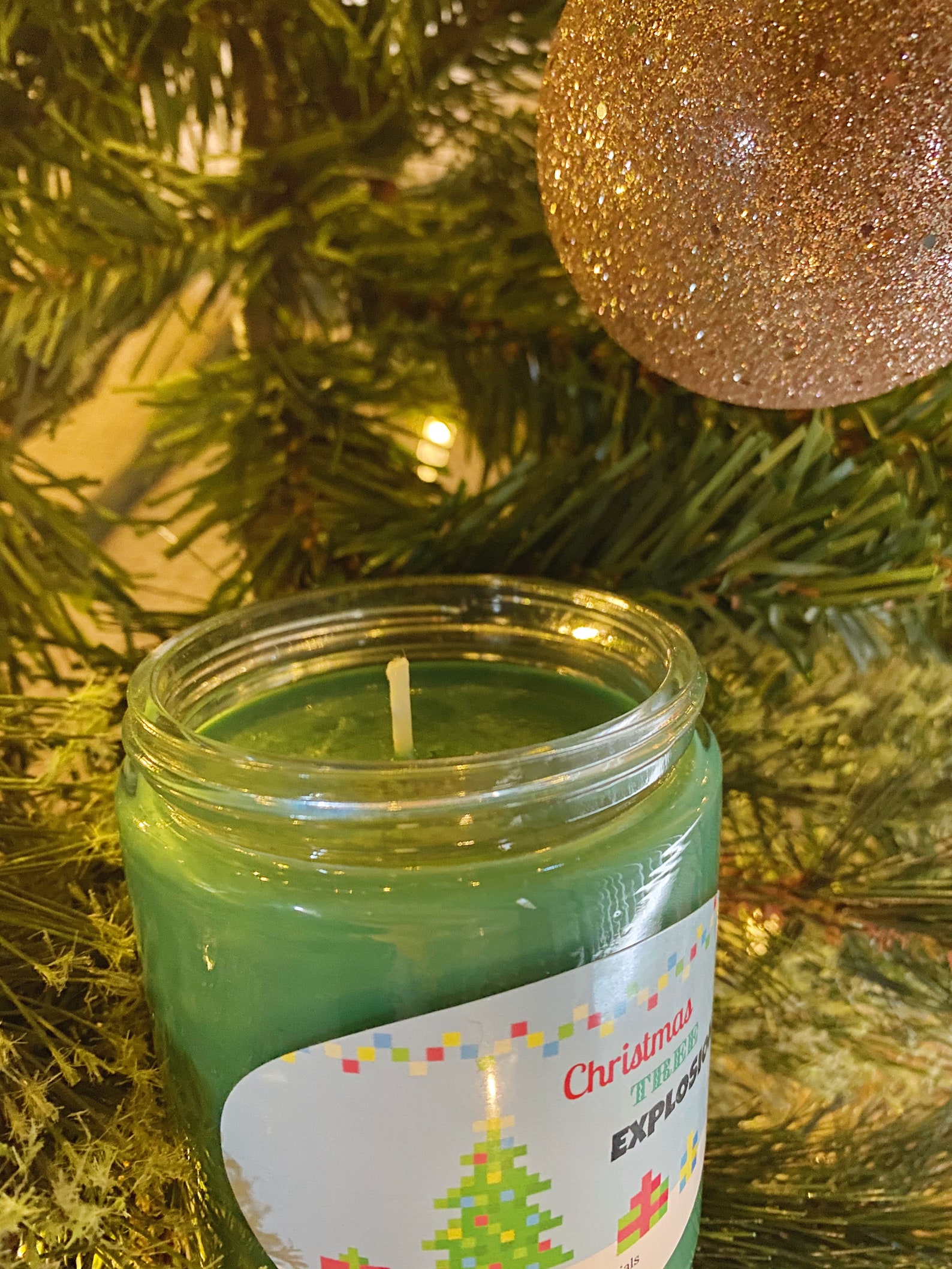 CHRISTMAS TREE EXPLOSION Soy Candle Hand Poured 8 Oz Etsy