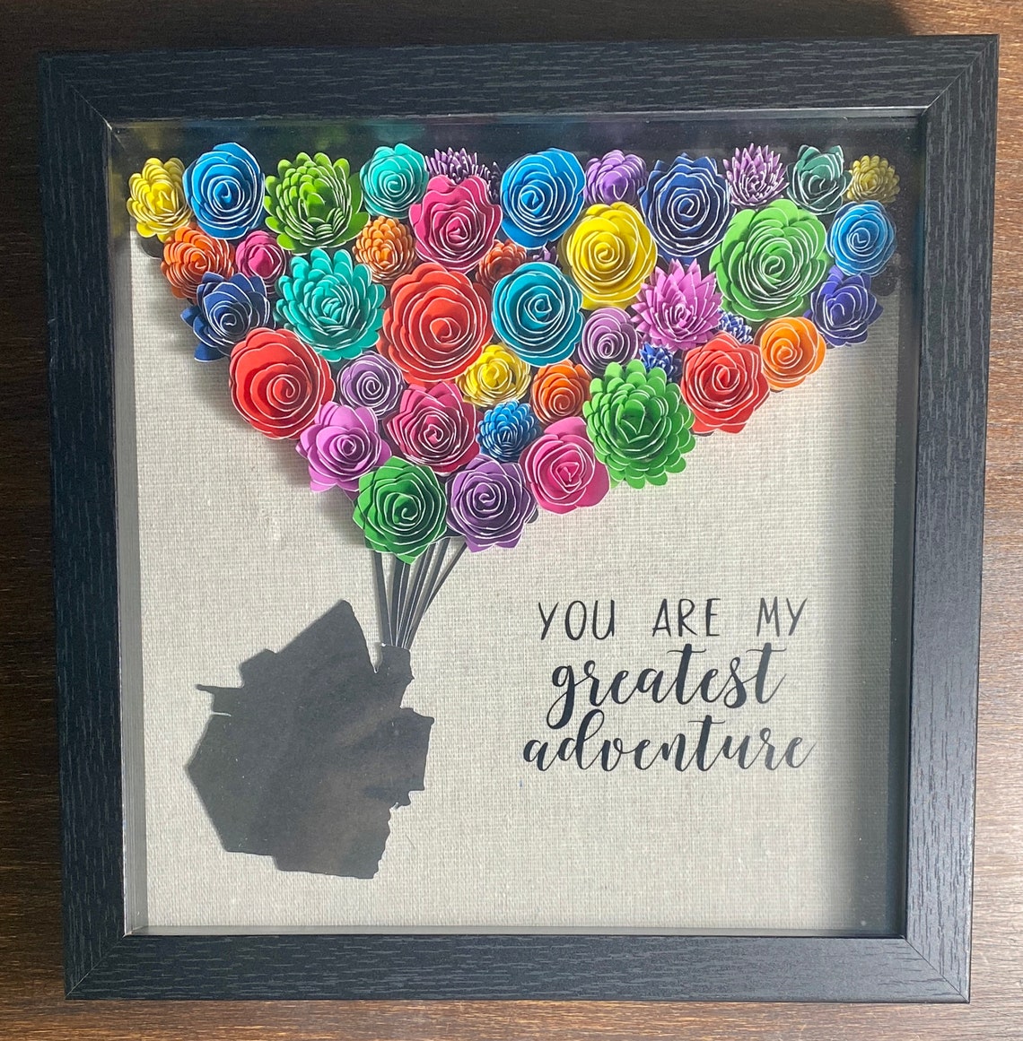 You Are My Greatest Adventure up Shadow Box Flower Shadow - Etsy