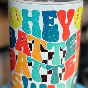 12oz Baseball Tumbler – Stainless Steel Insulated Cup | Baseball Mom Gift | Game Day Drinkware | Sports Fan Cup | Little League