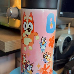 Bluey 16oz Stainless Steel Water Bottle Tumbler – Cool Sips for Big Adventures!
