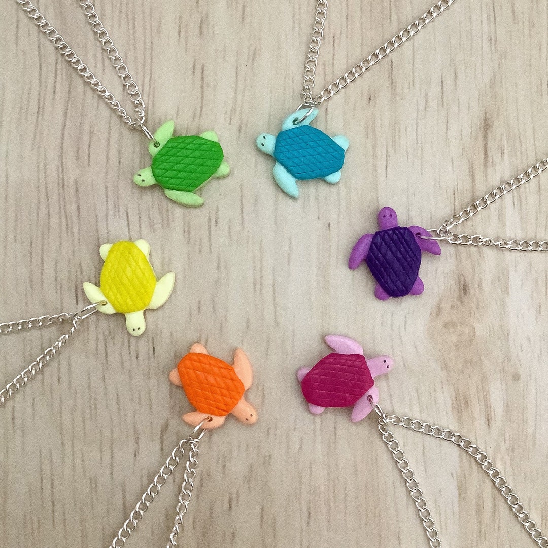 Sea Turtle Necklaces 6 Colour Options Etsy