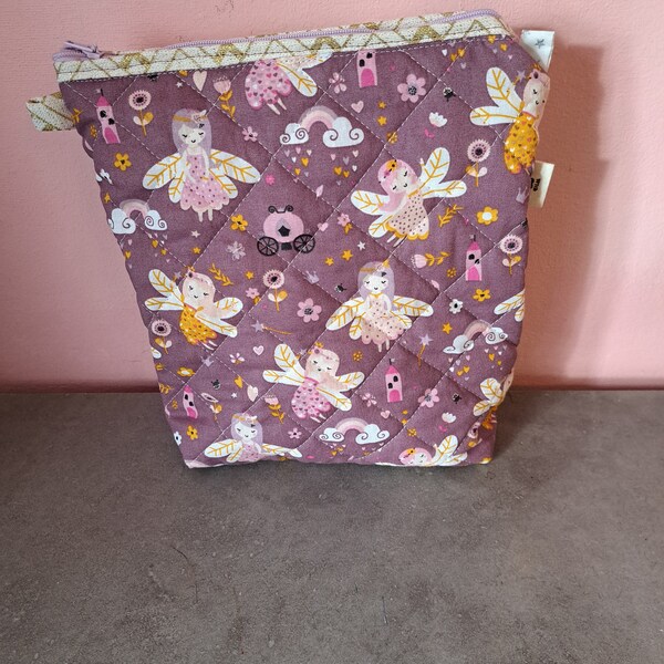 Trousse De Toilette Personnalisée Bébé Fille - Prénom Fée - Cadeau Original