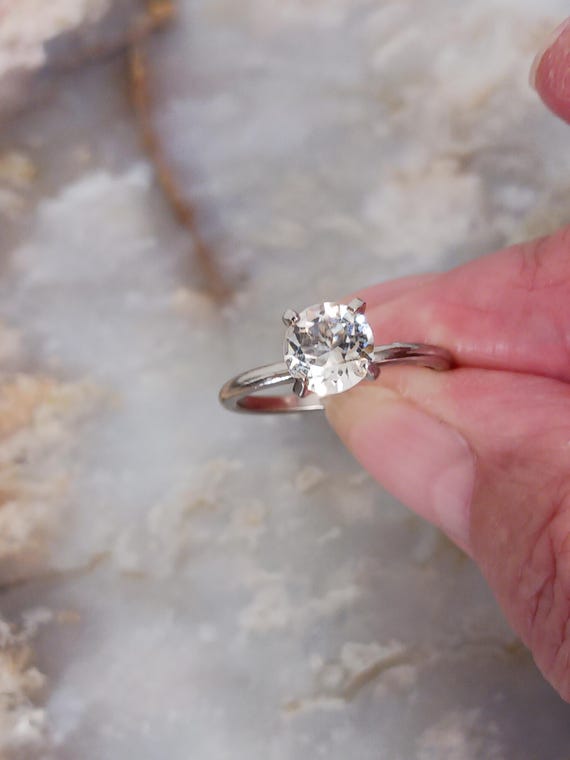 Uncas Solitaire Statement Ring Size (7) Fun Trave… - image 8