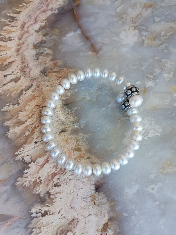 Honora Pearl Wrap Pearl Vintage Bracelet/Gift for… - image 3