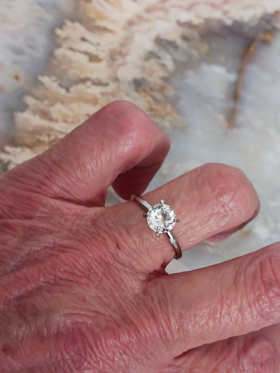 Uncas Solitaire Statement Ring Size (7) Fun Trave… - image 7