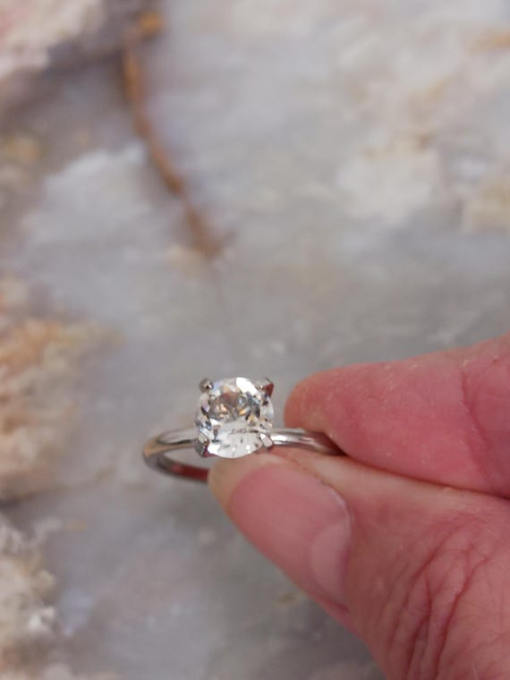 Uncas Solitaire Statement Ring Size (7) Fun Trave… - image 4