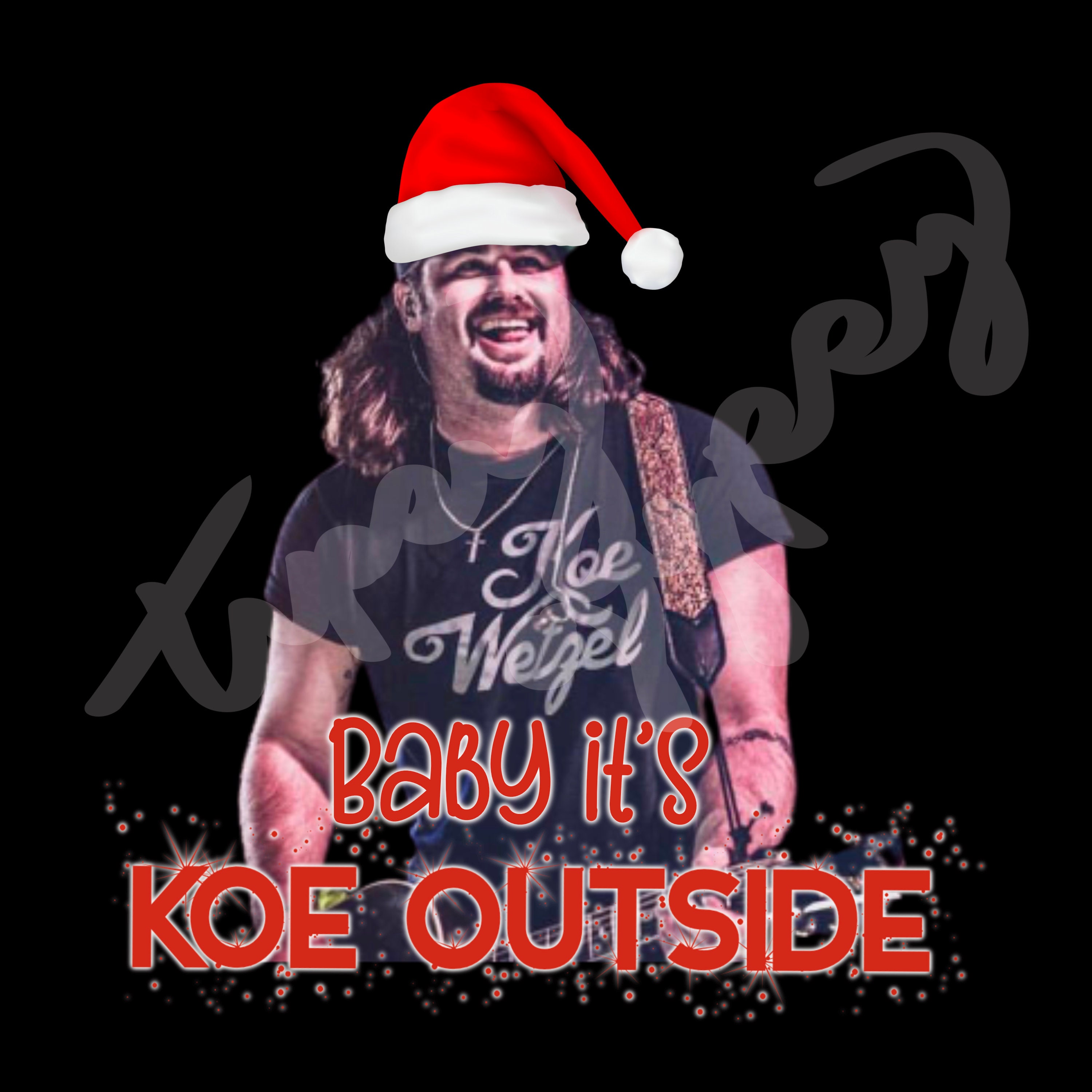 Koe Wetzel Santa PNG digital download Sublimation Etsy