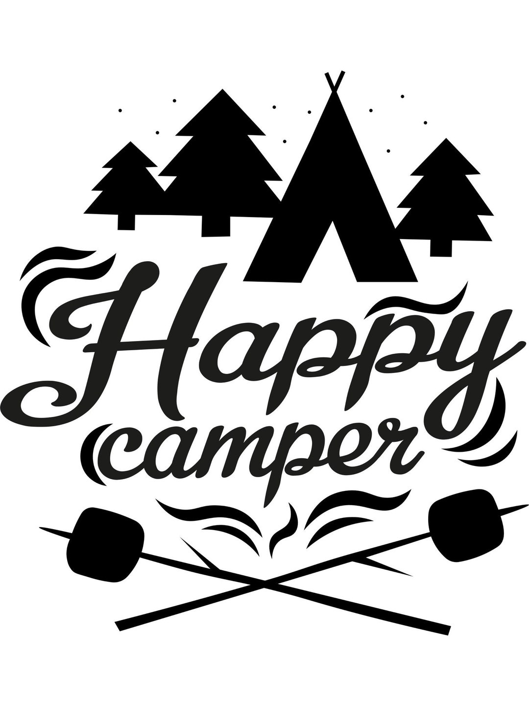 Happy Camper Decal - Etsy