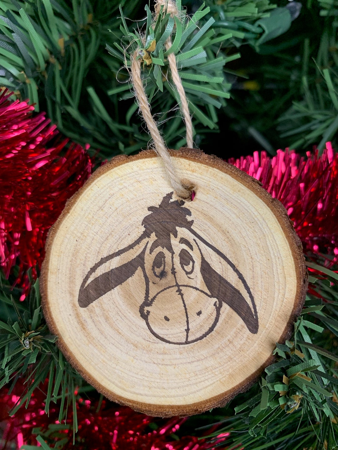 Eeyore Wood Ornament Etsy