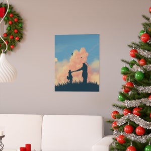Brotherhood | Retro anime Aesthetic Room Decor Print | Lofi Wall Art Poster image 6
