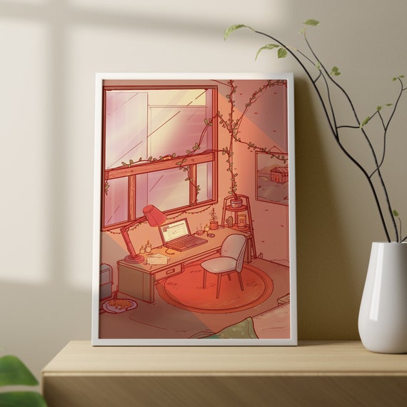 Anime Study Room Wall Art Poster Chill Room Aesthetic Decor - Etsy Anime Study Room Wall Art Poster Chill Room Aesthetic Decor - Etsy
