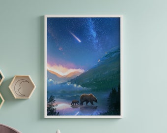 Wildlife National Park Poster | British Colombia Travel art print