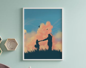 Brotherhood | Retro anime Aesthetic Room Decor Print | Lofi Wall Art Poster