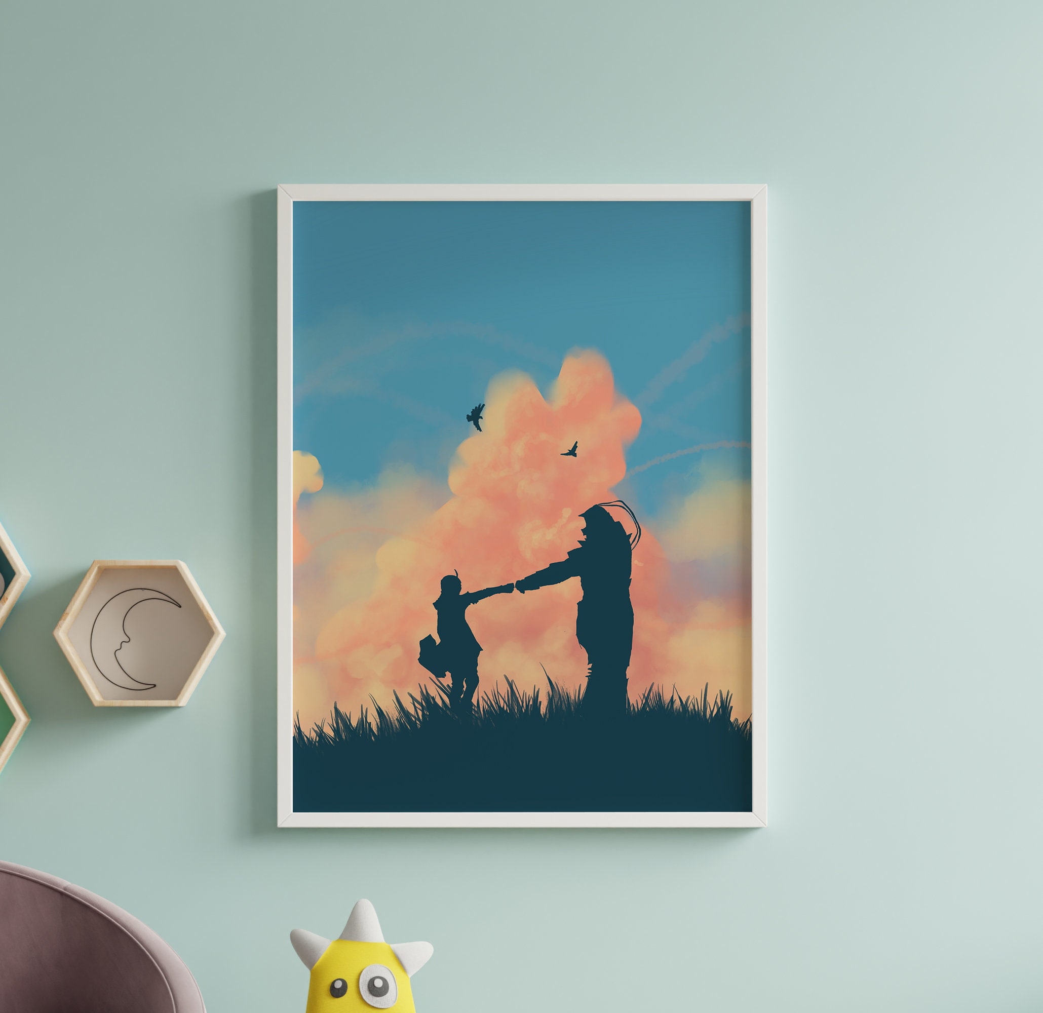 KJHGNHJKJ Anime Father Fullmetal Alchemist Brotherhood Canvas Art Poster  and Wall Art Picture Print Modern Family bedroom Decor Posters  08x12inch(20x30cm) : : Home & Kitchen