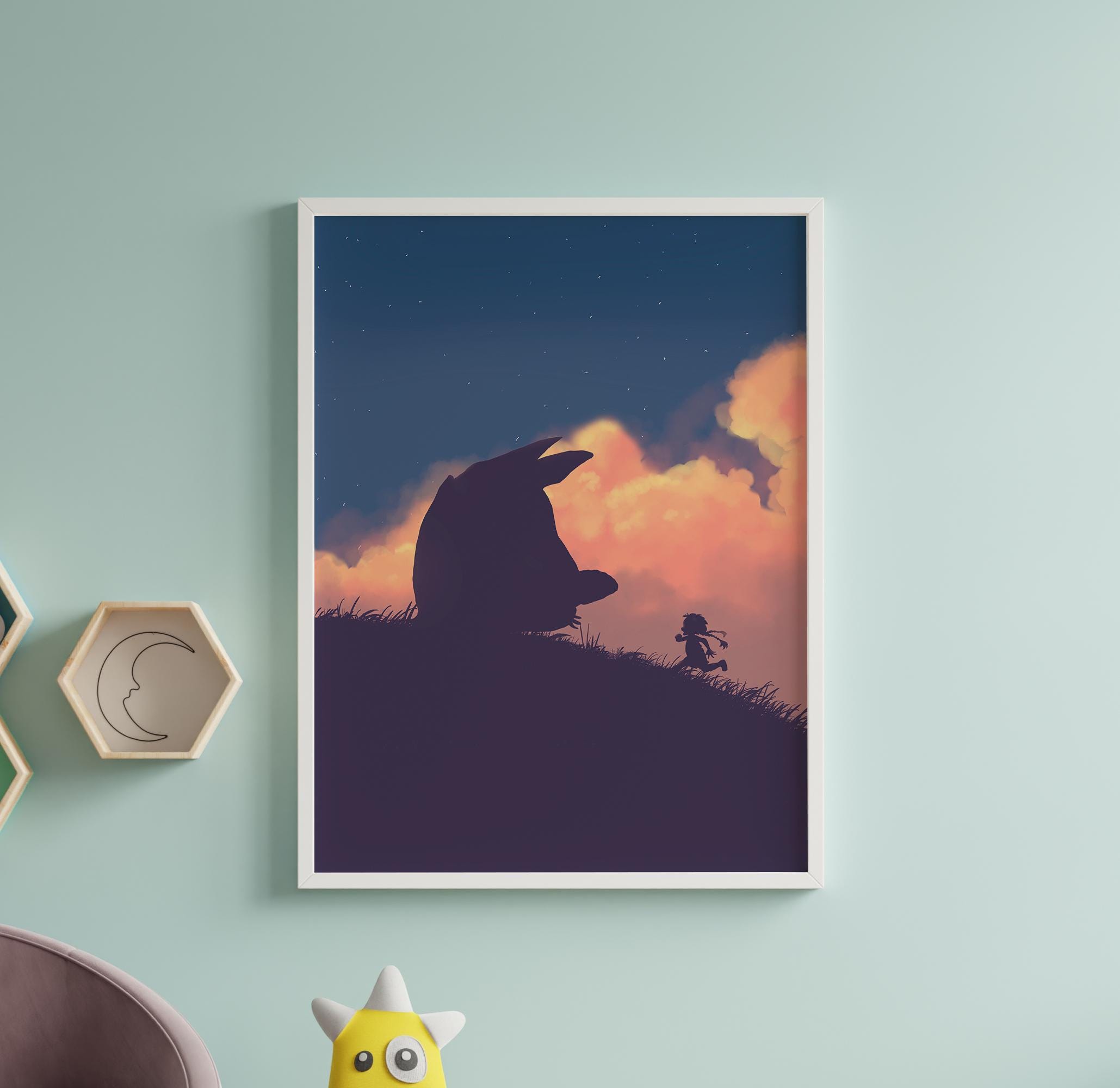Totoro vintage print - Etsy 日本
