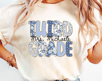 Comfort Colors Third Grade Teacher Shirt, 3rd Grade Teacher Shirt, 3rd Grade T-Shirt, Third Grade TShirt,Elementary School,Teaching Shirts