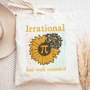 Funny Math Tote, Pi Math Tote, Math Teacher Gift, Mathematics Tote Bag, Math Lover Tote, Pi Day Gift, Math Geek Gift, Math Tutor Tote