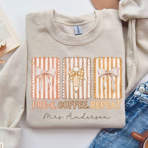 Pre-K Teacher Sweatshirt,Preschool Teacher Sweatshirts,Preschool Crew,Pre-K Teacher Team Sweatshirts, PreK Sweater, Cute Teacher Sweatshirt