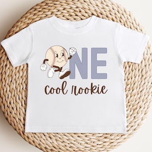 Custom Birthday Shirt Baseball,Birthday Rookie Of The Year Shirt,Custom Name Baseball Sports,First Birthday Party Outfit,1st Birthday Shirt