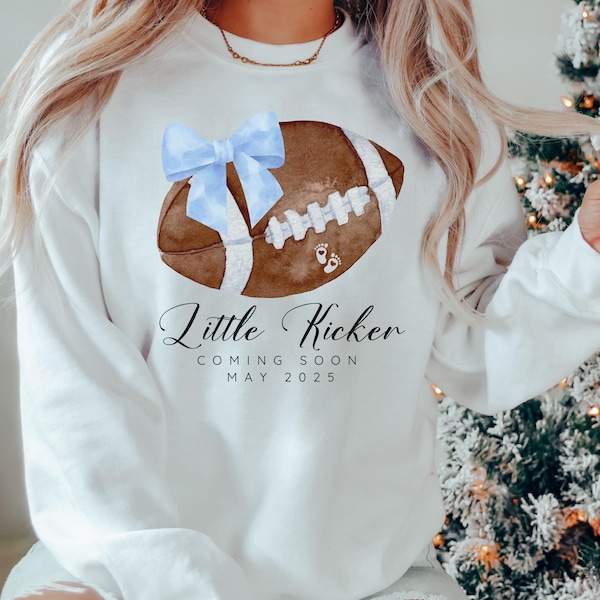 Football Pregnancy Sweatshirt,Announcing Pregnancy Thanksgiving,Pregnancy Announcement Football,Football Baby Announcement,Baby Reveal Shirt