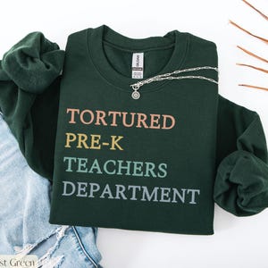 Pre-K Teacher Sweatshirt,Preschool Teacher Sweatshirts,Preschool Crew,Pre-K Teacher Team Sweatshirts, PreK Sweater, Cute Teacher Sweatshirt