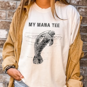 Manatee Shirt, Manatee Tee, Manatee Lover Gift, Comfort Colors Tee, Cute Manatee Shirt, Funny Manatee Shirt, Womens Ocean Sea Cow Shirt