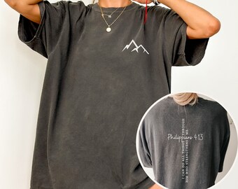 Comfort Color Cross Shirt,Custom Verse Christian Shirts,Bible Verse Shirt,Christian TShirts,Christians T Shirts,Jesus Apparel,Faith Shirt