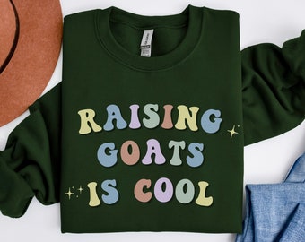 Retro Goat Sweatshirt, Goat Lover Animal Shirt, Goat Gifts,Goat Mom Sweatshirt, Farm Animal Sweatshirt,Goat Farmer Gift,Cute Goat Sweatshirt