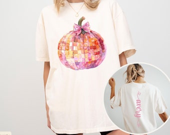 Comfort Colors Pumpkin Shirt,Fall Mom Shirt,Pumpkin Disco Shirt,Halloween Shirt For Mother,Halloween Mom Shirt Gift,Halloween Mama Tshirt