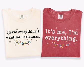 Christmas Couple Matching Shirts,All I Want For Christmas Shirts,Christmas Matching Tshirts,Xmas Party Couple,Couples Christmas Shirts