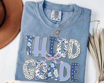 Comfort Colors Third Grade Teacher Shirt, 3rd Grade Teacher Shirt, 3rd Grade T-Shirt, Third Grade TShirt,Elementary School,Teaching Shirts