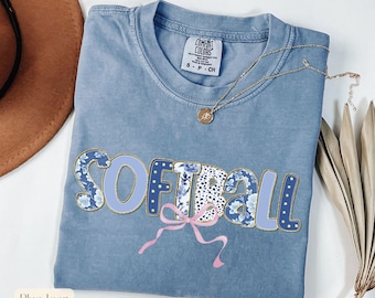 Comfort Colors Softball Shirt,Cute Softball Mom Shirt,Softball Mama Shirt,Gift for Softball Lover,Softball Gifts,Game Day Shirt,Softball Tee