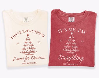 Christmas Couple Matching Shirts,All I Want For Christmas Shirts,Christmas Matching Tshirts,Xmas Party Couple,Couples Christmas Shirts